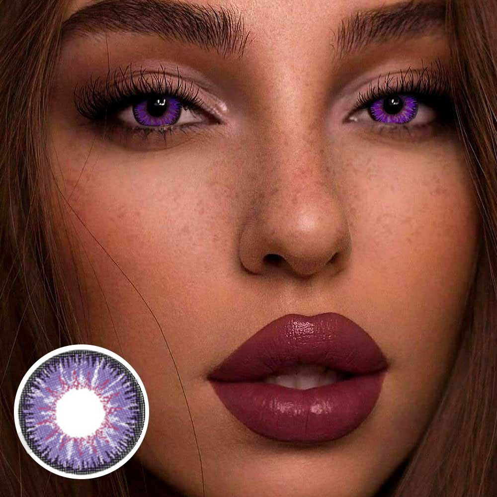 CHANGINGEYES HEMA CONTACT LENSES Vika Tricolor Purple