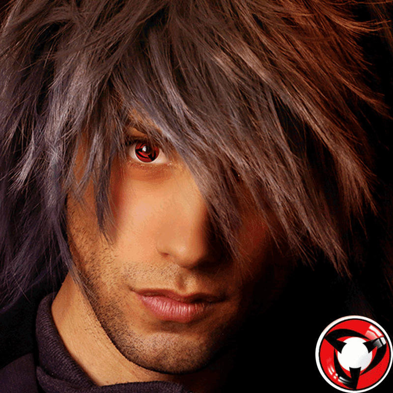 Naruto Kakashi Sharingan Cosplay Red Contact Lenses